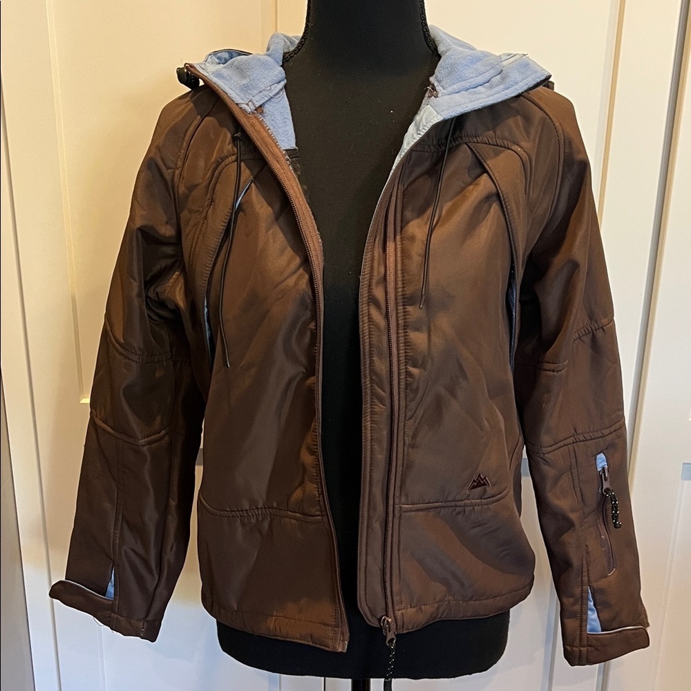 SNOZU Brown Fleece-Lined Jacket Size S